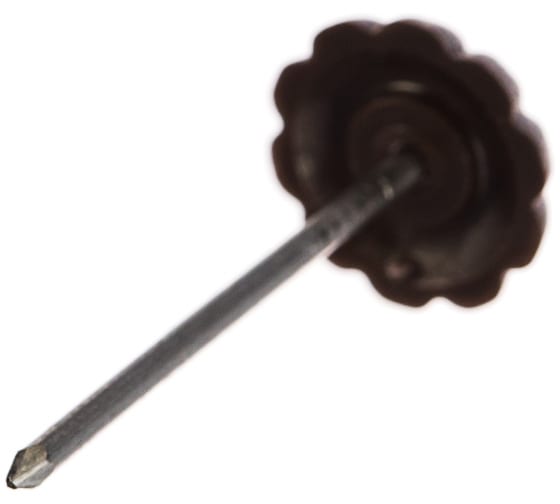 Гвозди декор. с пласт.шляпкой СТРОЙБАТ темно коричневый 80шт. 089251