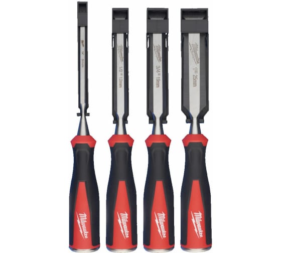 Набор плоских стамесок Milwaukee 4 ед. 4932479897