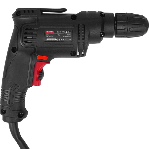 Дрель безударная TEH TD1005A Мощность 450 Вт., быстрозажимной патрон 10 мм. 0-3900 об\мин. Мах даметр св в Перми
