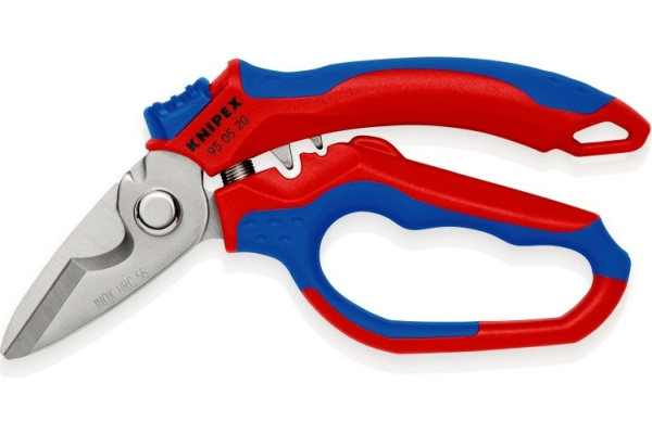 Ножницы электрика угловые KNIPEX 160мм.56HRC с узлом для обжима  KN-950520SB