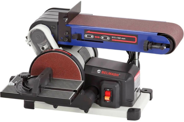 Станок шлифовальный ленточно-дисковый BELMASH BDG 100/152L  S221A в Перми