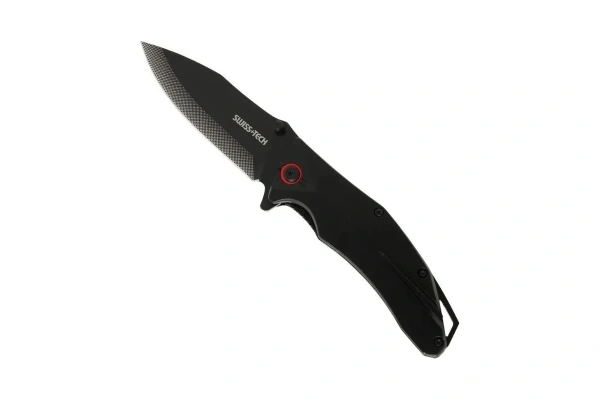 Нож складной SWISS+TECH Bi-Metal Carbide 9см., рукоять алюминий  ST012005