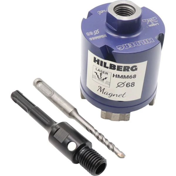 Коронка алмазная по бетону HILBERG Laser Magnet 68 мм HMM68 в Перми