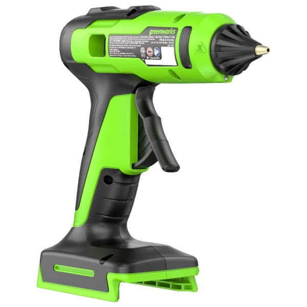 Пистолет клеевой аккумуляторный Greenworks G24GLG  3502207 в Перми