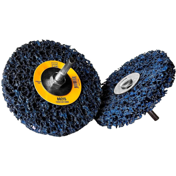 Диск ZIP LAB Clean Strip Black для удаления ЛКП на шпинделе, 100×13×13мм, голубой, 5шт/уп  80215