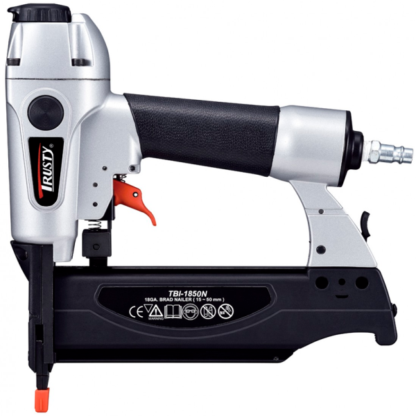 Степлер пневматический отделочный TRUSTY TBI-1850N гвозди 15-50мм. в Перми