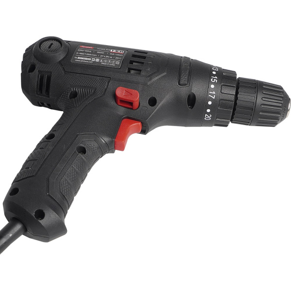 Сетевой двухскорострой шуруповерт TEH TD1004S Двухскоростной шуруповерт, мощность 400 Ватт. Самозажимной в Перми