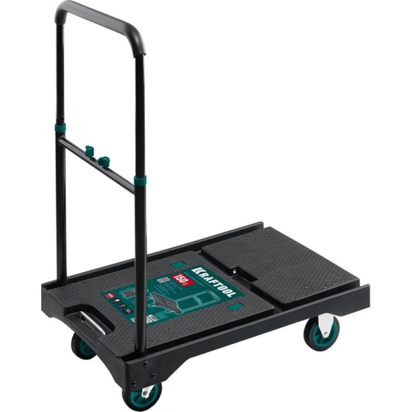 Тележка платформенная складная KRAFTOOL до 150 кг, 68х49.5 см, d10 см 38780-150 в Перми