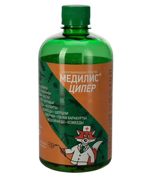 Средство от насекомых/клещей/комаров "Медилис" Ципер, 500мл 00-00000052 в Перми
