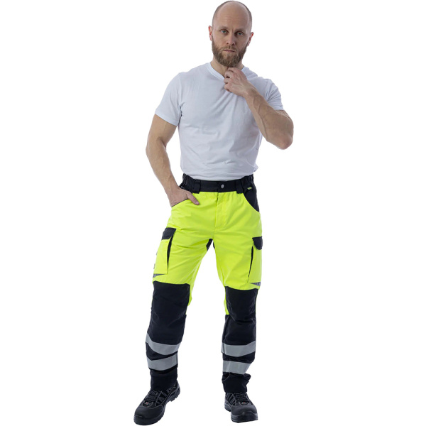 Сигнальные брюки Brodeks KS309 56 желтый/черный в Екатеринбурге