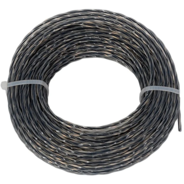 Леска триммерная SNIRREX "Витой квадрат" с жилой (двухкомпонентная усиленная), 3,0мм х 15м 15-01-028