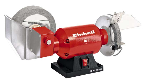 Точило Einhell TC-WD 150/200 (250Вт, диск 150х20мм, диск 200х40мм) 4417240 в Перми