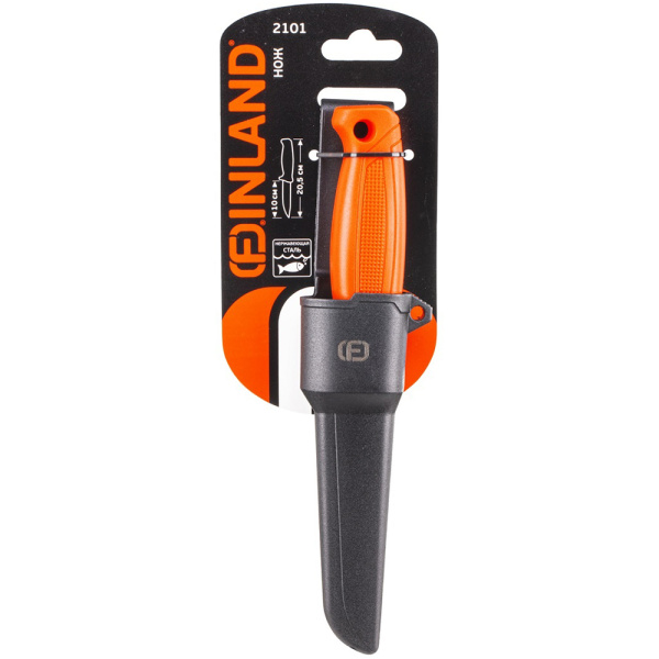 Нож FINLAND с нерж.лезвием с пласт.ножнами  2101 в Перми 