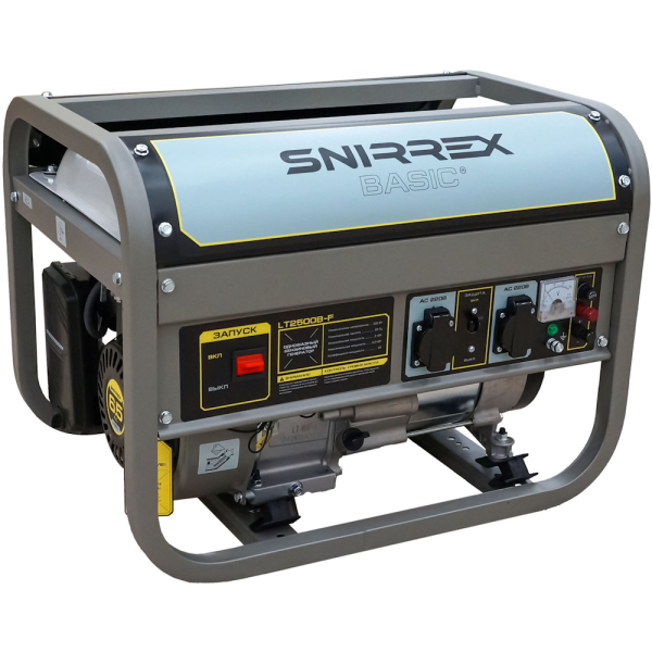 Генератор бензиновый SNIRREX BASIC LT2500B-F 2.0/2.2кВт, 220V, 6,5л.с., руч.стартер, бак 15л., 40кг в Перми