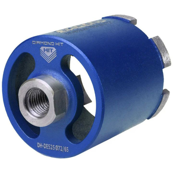 Коронка алмазная АДЕЛЬ Серия DH-DE525 Ø72/65 M16 R 6LSP 00-00006210 в Перми