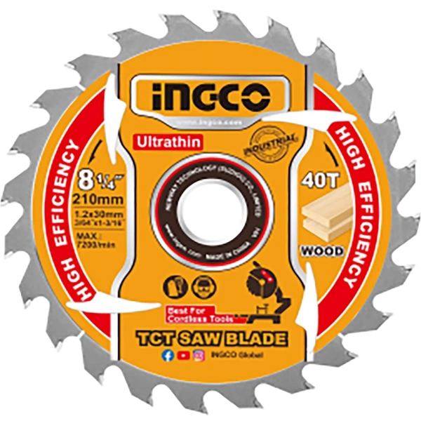 Диск пильный INGCO TCT 210 мм  TSB2103 в Перми