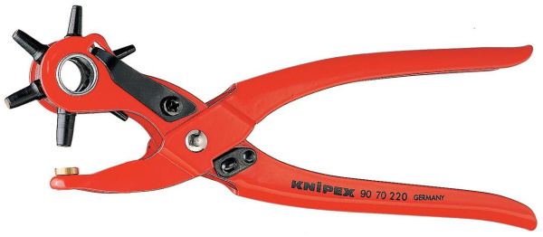 Клещи просечные с револьверной головкой KNIPEX 90 70 220 KN-9070220 в Перми 