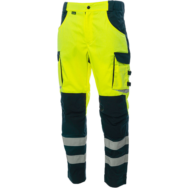 Сигнальные брюки Brodeks KS309 54 желтый/черный в Екатеринбурге