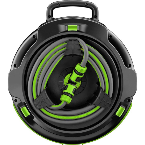 Катушка со шлангом портативная 17,5м + комплект для подключения и насадки Amigo Grande 79610 в Перми