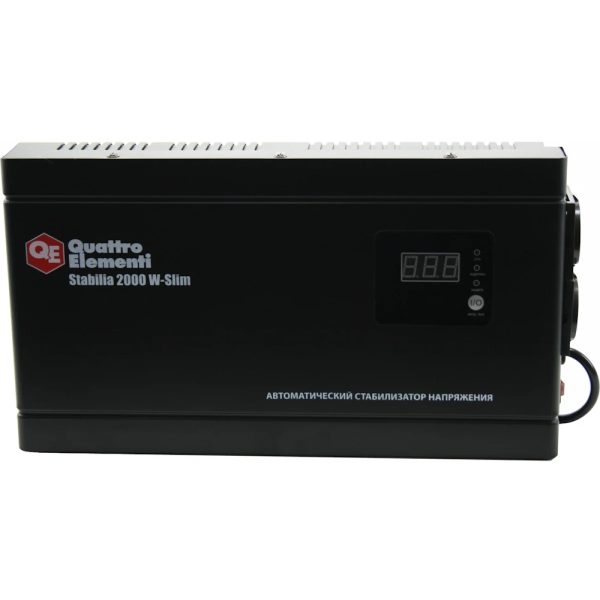 Стабилизатор напряжения Quattro Elementi Stabilia 2000W-Slim (2000 BA, 140-270 B, 4.1кг) настенный  772-586 в Перми