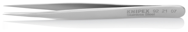 Пинцет KNIPEX универсальный, нержавеющая сталь, 110 мм, гладкие прямые игловидные губки, KN-922107 в Екатеринбурге 