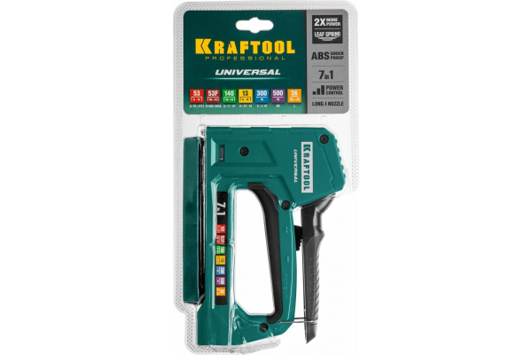 Степлер механический Kraftool 7в1 тип53 (6-14мм.),140 (8-14мм.), 13,53F,36,500  31524 в Перми 