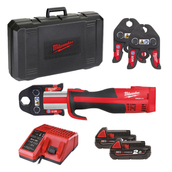 Аккумуляторный пресс-инструмент Milwaukee M18 BLHPT-202C M-SET (Li-Ion2Ач)