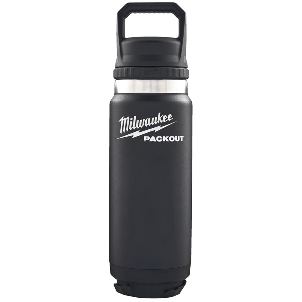 Термос чёрный MILWAUKEE PACKOUT™ CHUG LID 710 мл 4932493466