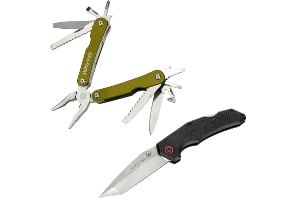 Набор SWISS+TECH пассатижи мультитул и нож складной  ST001013