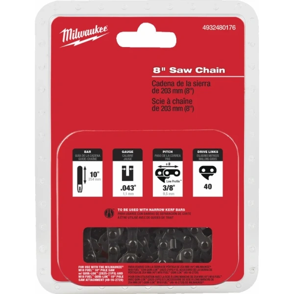 Цепь для цепной пилы Milwaukee 3/8LP X 203 X 1.1 4932480176