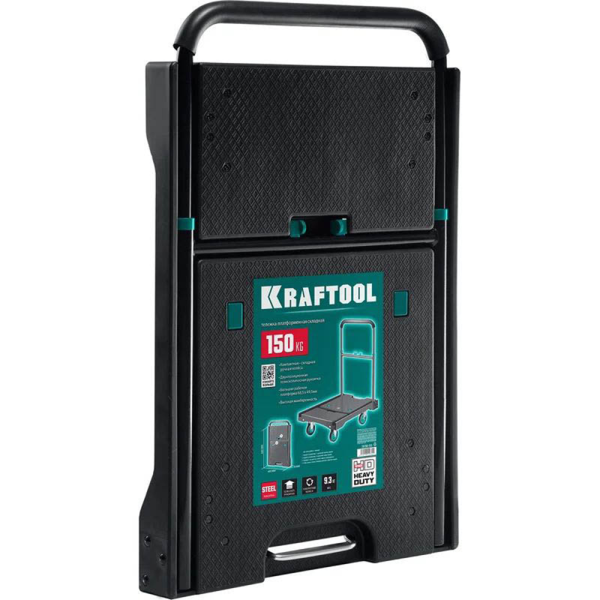 Тележка платформенная складная KRAFTOOL до 150 кг, 68х49.5 см, d10 см 38780-150 в Перми