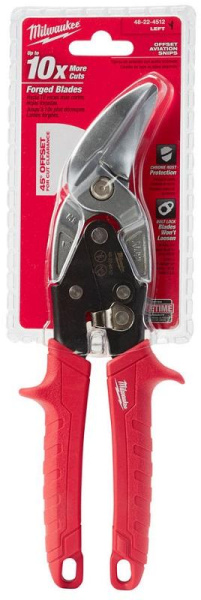 Ножницы Milwaukee 45градусов по металлу Левый рез 48224512