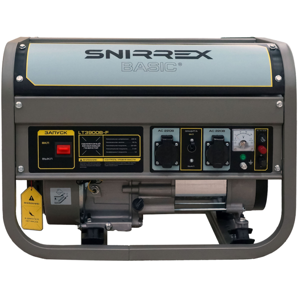 Генератор бензиновый SNIRREX BASIC LT3900B-F 2.8/3.0кВт, 220V, 7,0л.с., руч.стартер, бак 15л., 45кг в Перми