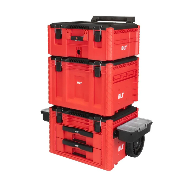 Система хранения инструментов №4 DLT RED PRO кейс №2, №5, кейс-тележка №1  4059 в Перми 