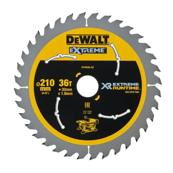 Диск пильный по дереву DeWalt 210х30х1,8мм. 36з. EXTREME Runtime  DT99566-QZ в Перми