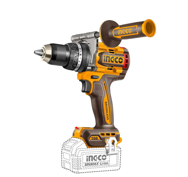 Аккумуляторный бесщёточный ударный шуруповерт INGCO CIDLI201668 