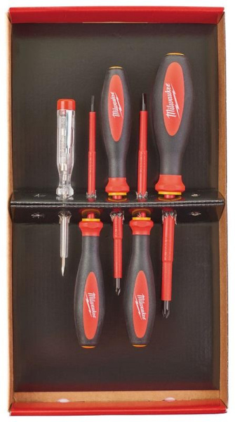 Набор отверток изолированых Milwaukee VDE №1 (5шт) , шт