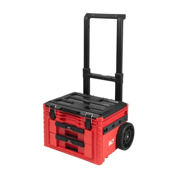 Кейс-тележка для инструментов №1 DLT RED PRO  с выдвижными отсеками 2+1 60х51х42см  4060 в Перми 