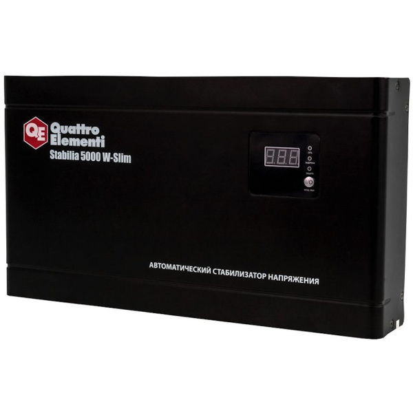 Стабилизатор напряжения Quattro Elementi Stabilia 5000W-Slim (5000 BA, 140-270 B, 9.9кг) настенный  640-544 в Перми
