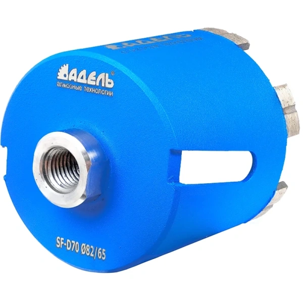 Коронка алмазная АДЕЛЬ SF-D70 Ø82/65 M16 TR 6LSP ДУУ00005775