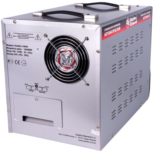 Стабилизатор напряжения Quattro Elementi Stabilia 10000 (10000ВА, 140-270В,байпас, 18,6кг)  772-104 в Перми