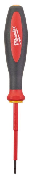 Отвертка Milwaukee  изолированая VDE SL0,4x2.5 x75