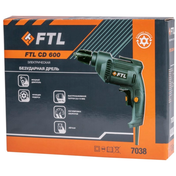 Дрель электрическая FOXWELD FTL CD 600 7038 в Перми