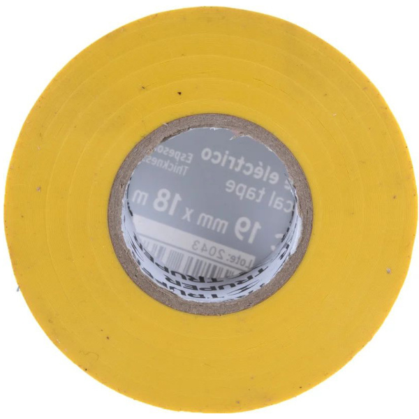 Изолента Truper акрил, 18м. ширина 19мм желтая M-33A 12503 в Перми