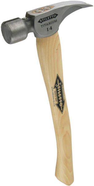 Молоток Milwaukee Ti14MC-H16 (титановый с деревянной рукояткой)