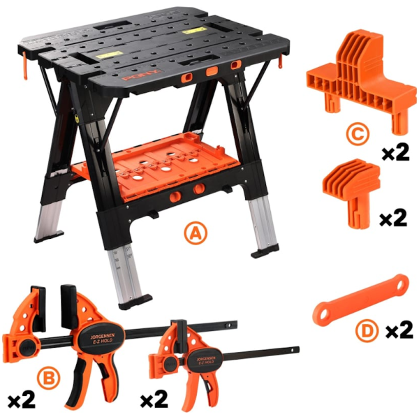 Верстак Pony Jorgensen 2-в-1 в наборе со струбцинами 2 шт.  60P в Перми