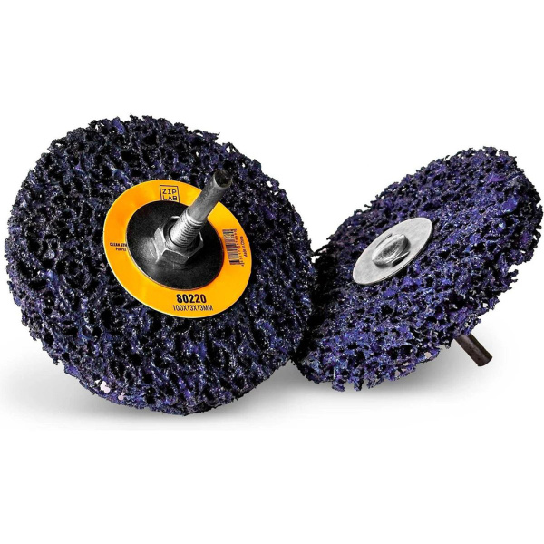 Диск ZIP LAB Clean Strip Black для удаления ЛКП на шпинделе, 100×13×13мм, фиолетовый, 5шт/уп  80220 в Перми