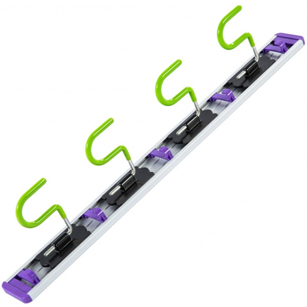 Алюминиевый настенный держатель для садового инструмента Palisad, 4 крюка 68304 в Перми