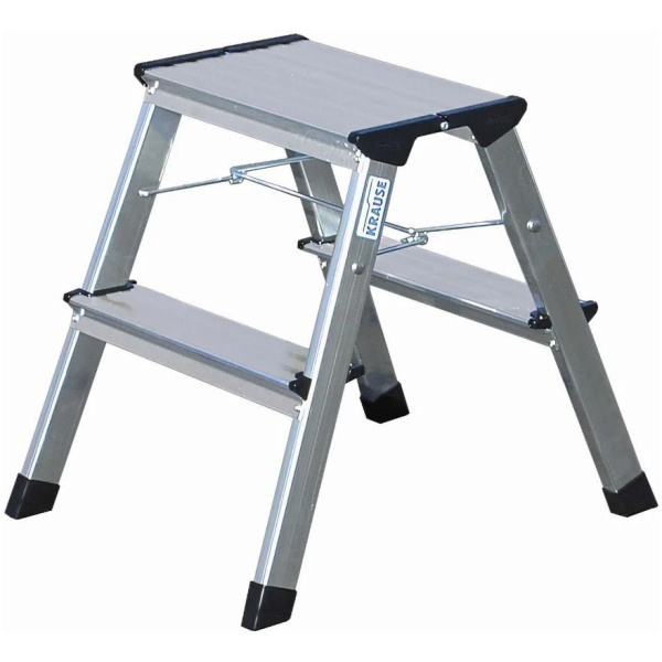 Подставка складная KRAUSE ROLLY 2х2 ступеньки алюм.  130037