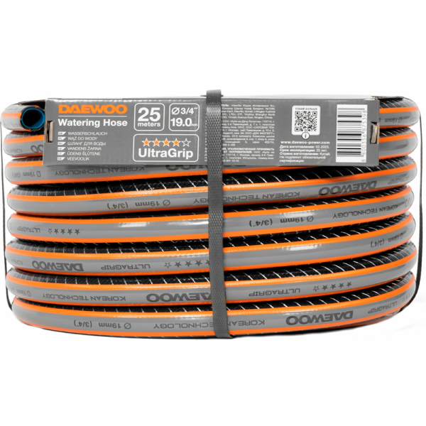 Шланг DAEWOO UltraGrip  диаметром 3/4" 19мм, длина 25 метров  DWH 5134 в Перми